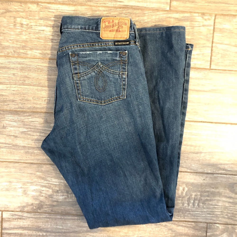 Stetson dark wash boot cut 14 xtra long